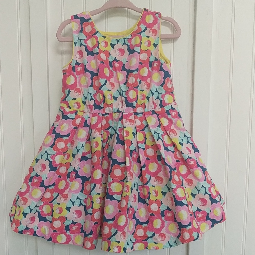 Bright Floral Marmellata Dress with Tulle Underlay